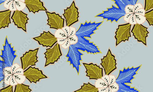 Indonesian Batik is made with wax dyeing technique applied to all fabrics. Can be used on clothes