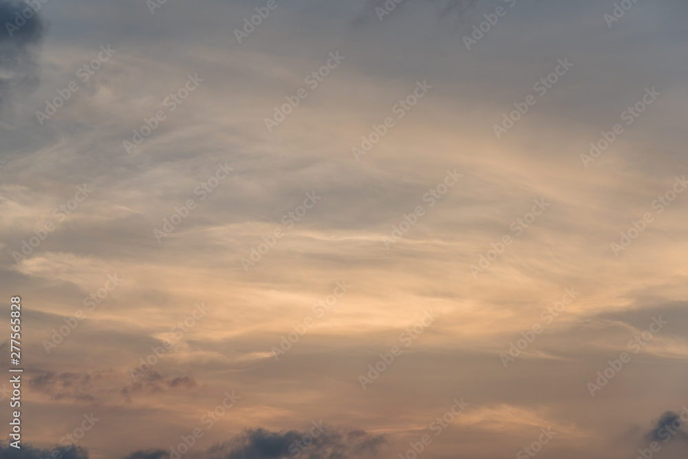 Beautiful clouds in the evening sky Beautiful clouds in the evening sky