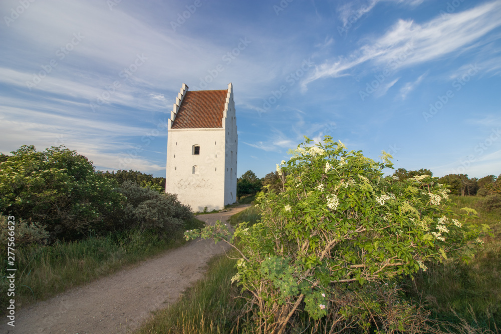 silted church Skagen