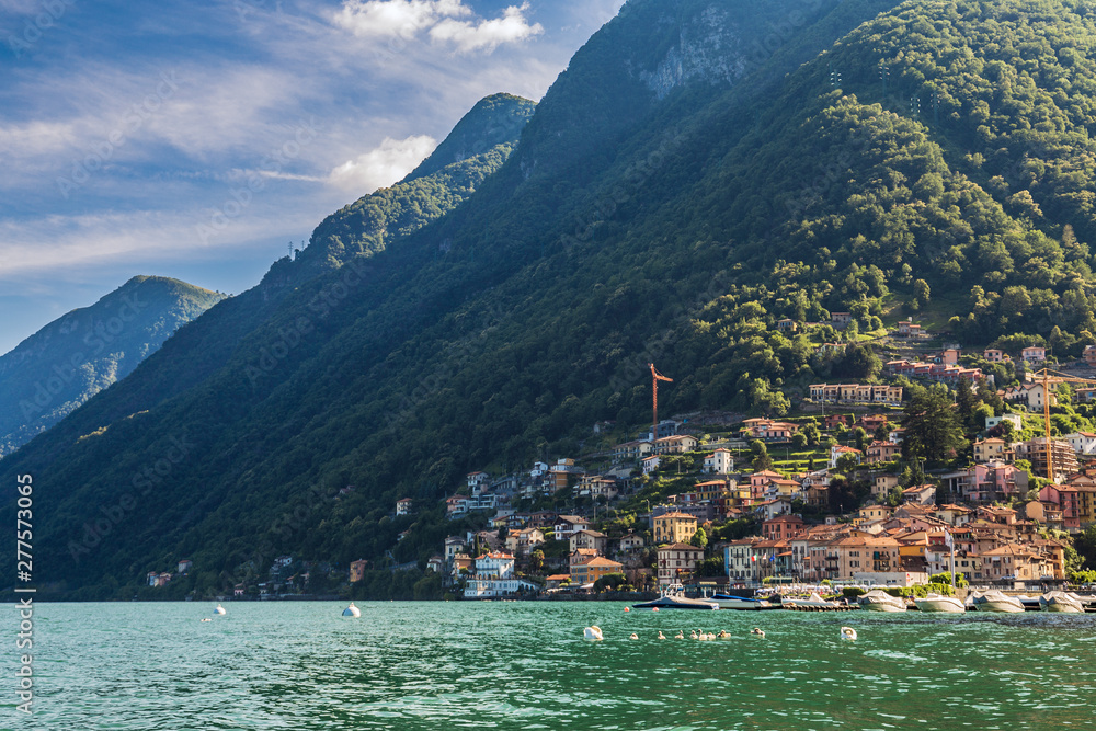Lake Como in Lombardy, Italy