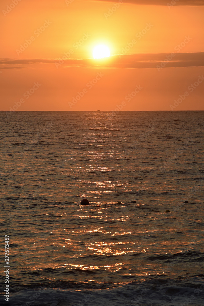 Golden Sunset at the Beach