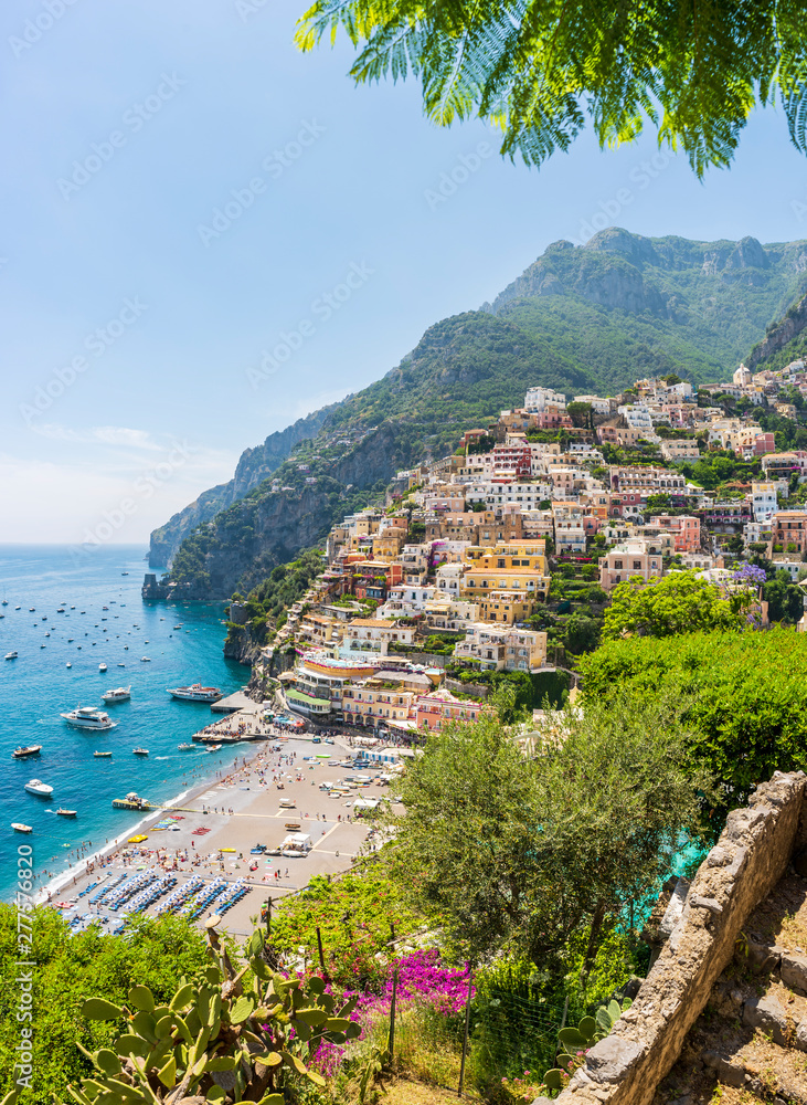 The wonderful village of Positano in the Amalfi Coast in Italy
