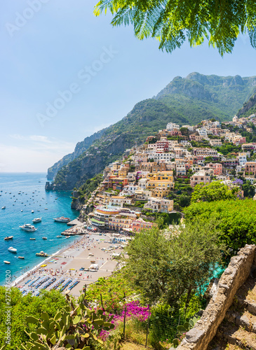 Fototapeta Naklejka Na Ścianę i Meble -  The wonderful village of Positano in the Amalfi Coast in Italy