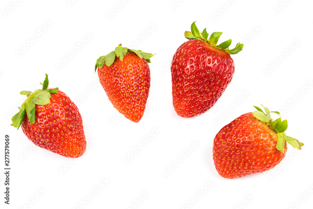 Fresh strawberry. White background. Isolated. Fresh strawberry. White background. Isolated.
