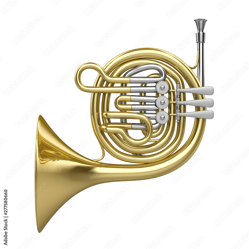 Fototapeta premium French Horn Isolated