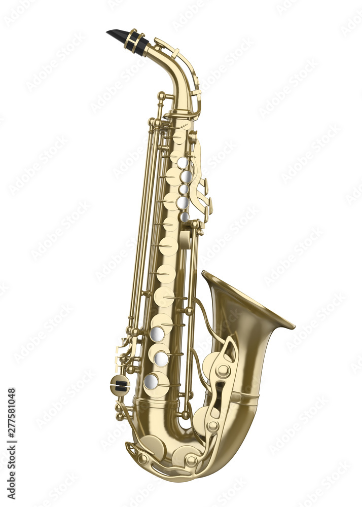 Obraz premium Saxophone Music Instrument Isolated