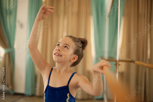 Little ballerinas in ballet studio