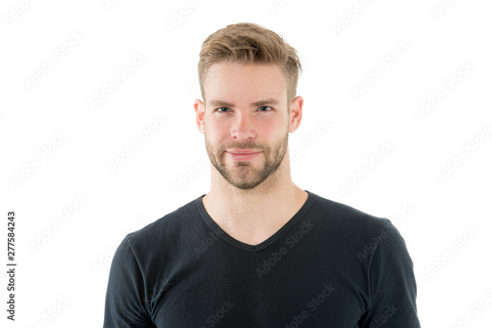 Guy handsome with unshaven face and mustache. Beard and hair care barber shop. Skincare and male beauty concept. Casual but handsome. Handsome bearded man with stylish hair and healthy young skin Guy handsome with unshaven face and mustache. Beard and hair care barber shop. Skincare and male beauty concept. Casual but handsome. Handsome bearded man with stylish hair and healthy young skin
