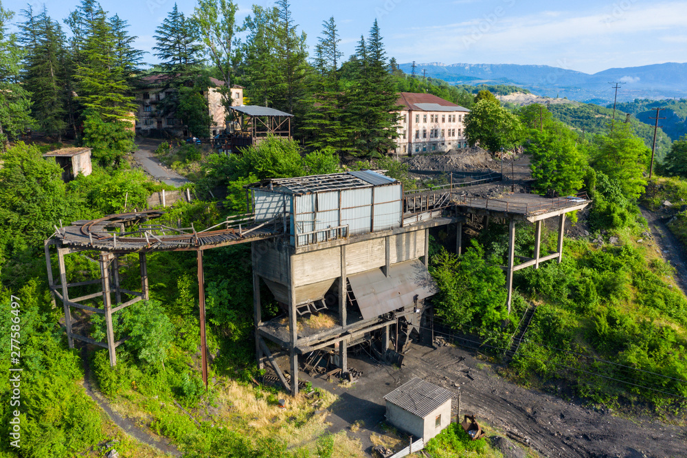 Mining plant and manganese ore processing plant in Chiatura, Georgia. Mining plant and manganese ore processing plant in Chiatura, Georgia.