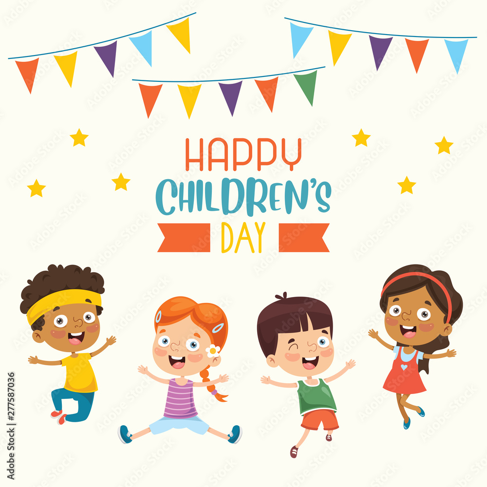 Vector Illustration Of Happy Children's Day Vector Illustration Of Happy Children's Day