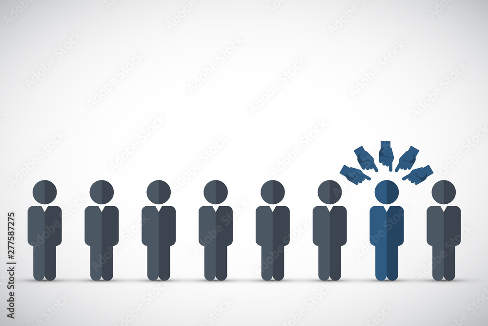 Chosen one - human resources concept Chosen one - human resources concept
