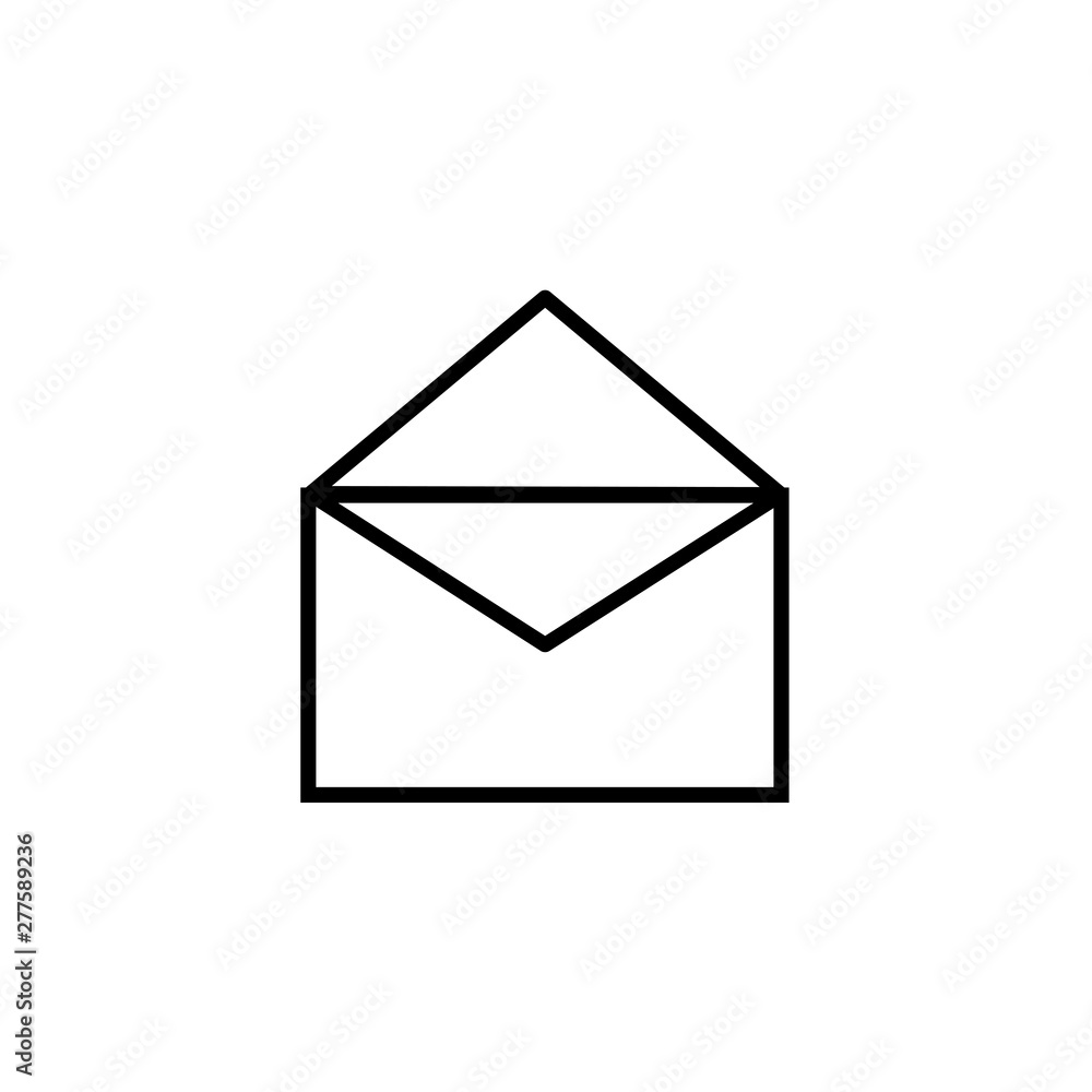 Open mail icon. One of set web icons Open mail icon. One of set web icons