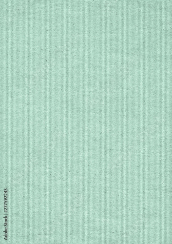 Photograph of recycle light Turquoise Kraft striped paper coarse grain crumpled grunge texture sample