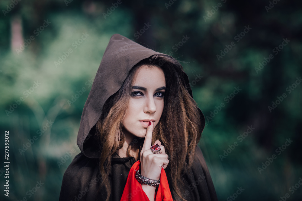 fairy tale witch in the forest fairy tale witch in the forest