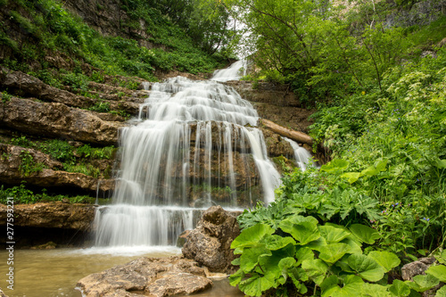 waterfall in deep forest