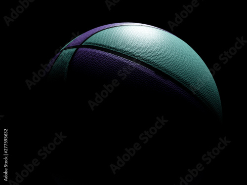 Green and Magenta Basketball ball sports poster or flyer background with space photo