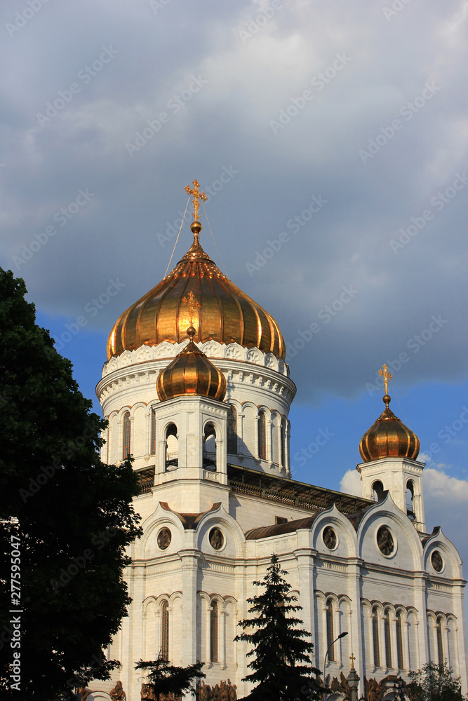 Cathedral of Christ the Savior. Religious landmark in Moscow, Russia 