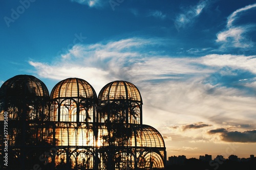 The famous greenhouse of Curitiba Botanical Garden in southeastern Brazil photo