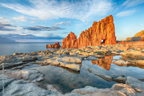 Awesome sunset view of Red Rocks (called "Rocce Rosse") in Arbatax.