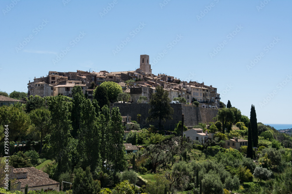 View of  Medieval Village Saint-Paul de Vence in France