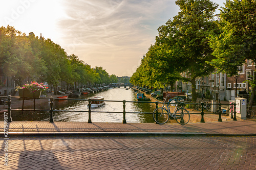 Amsterdam bridge over canal