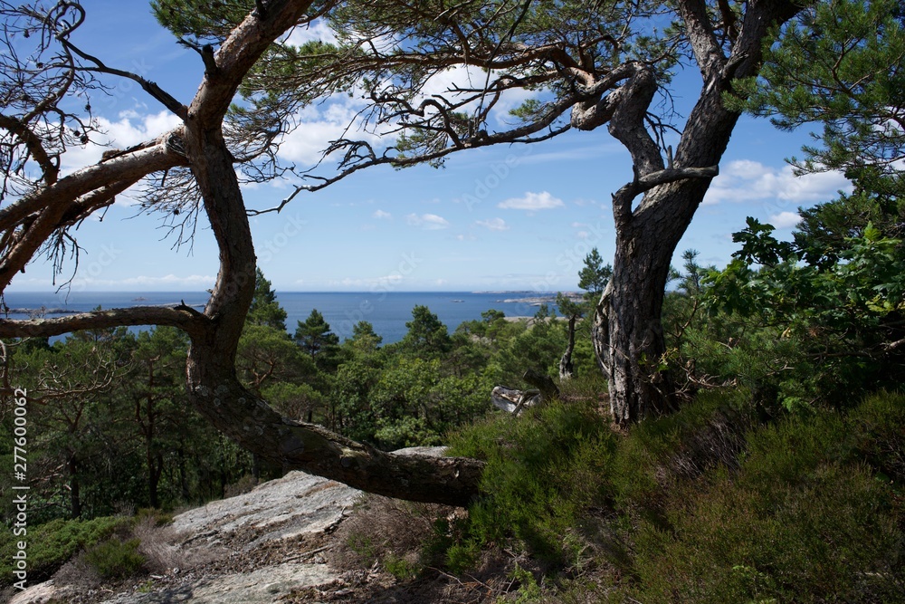View of the coastline in Norway View of the coastline in Norway