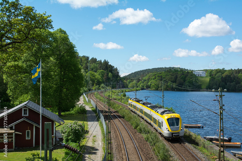 Train on the west coast in Sweden