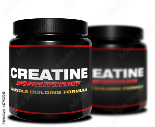 Valokuva Creatine Supplement Packaging. Sport Supplement