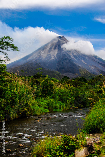 The Classic Cone Shape of Arenal Volcano in Costa Rica.