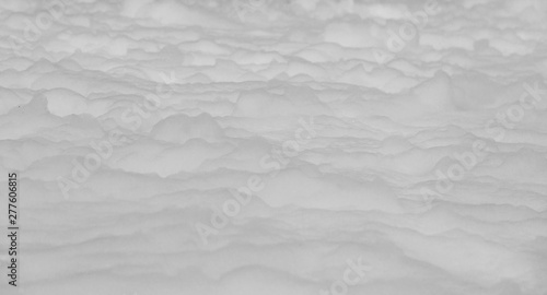 Background made with snow covered road, white background