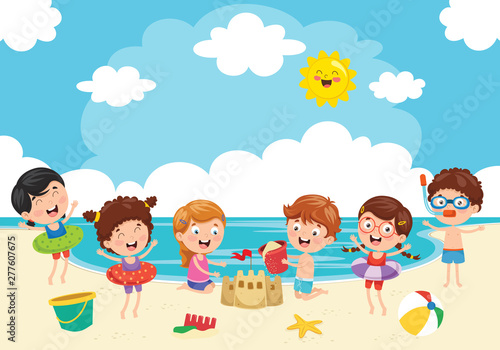 Vector Illustration Of Summer Holiday
