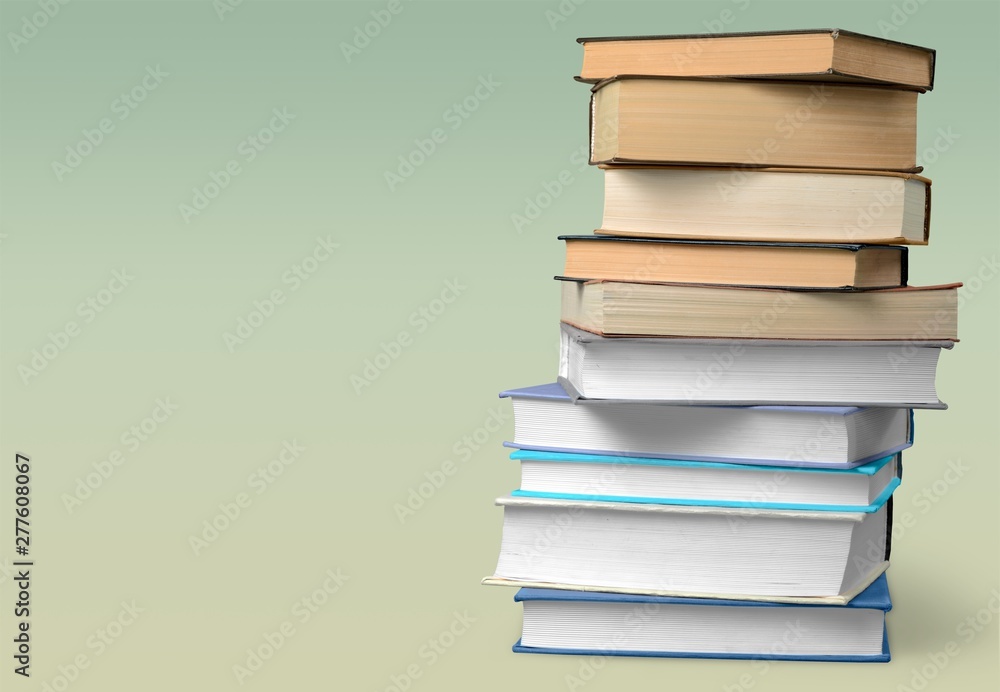 Collection of old books on background Collection of old books on background