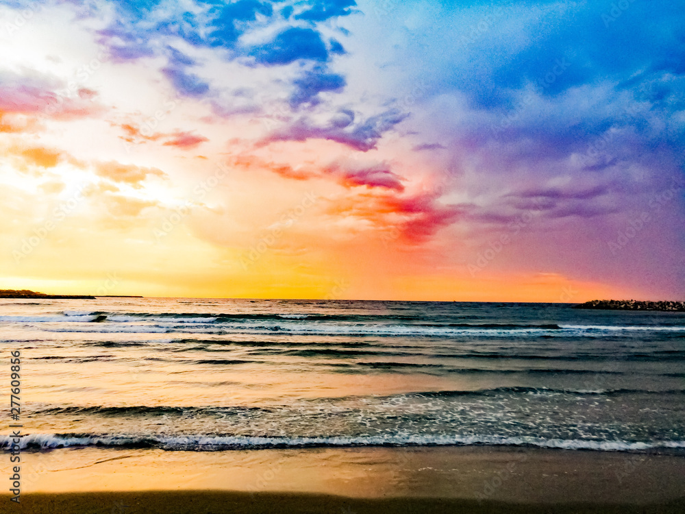 Fototapeta premium sunset on the beach
