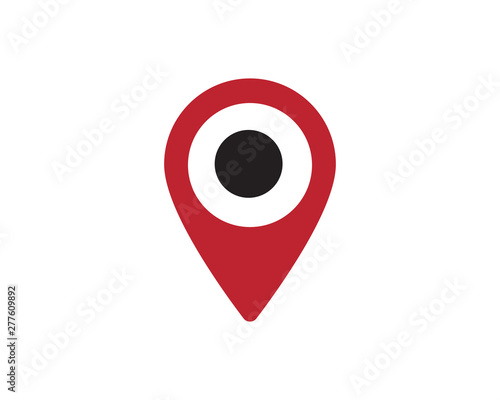 Location point Logo template vector icon illustration Free Download Location point Logo template vector icon illustration - GFXLoad