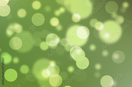 Abstract bokeh green, white and yellow soft light gradient. Concept ecology with graphic design poster banner