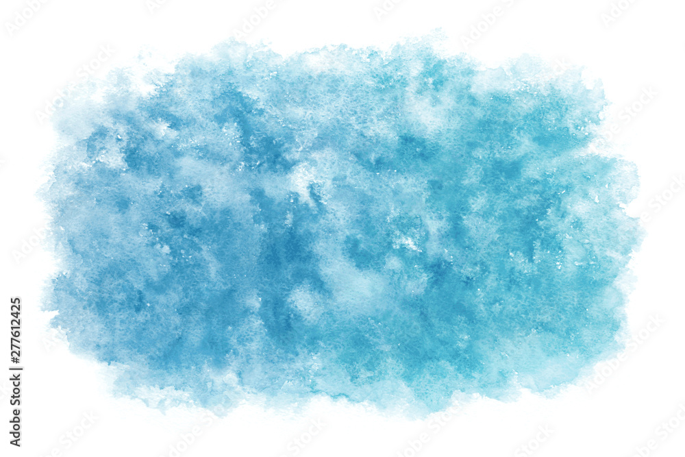 Fototapeta premium 空 雲 青 夏 水彩 背景