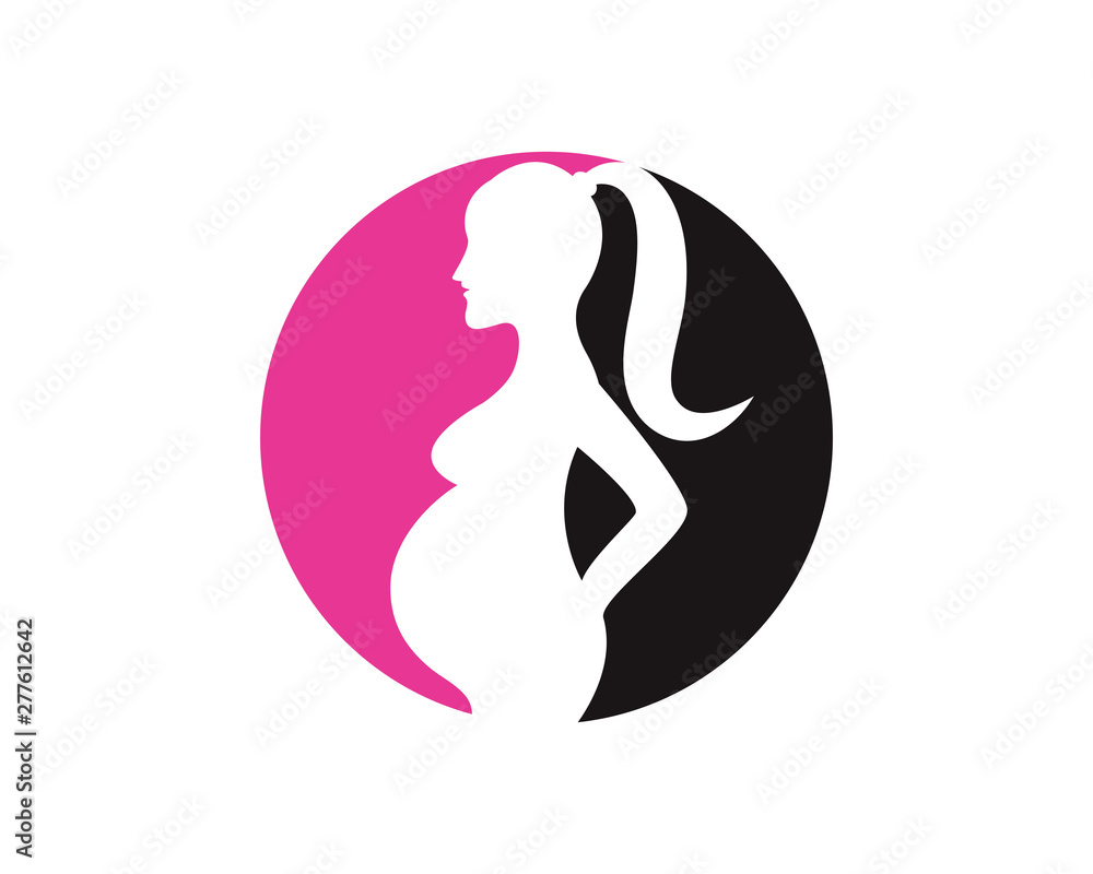 pregnant logo template vector pregnant logo template vector