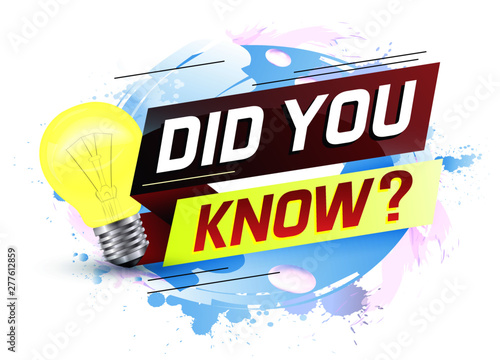 Did you know ? word concept vector illustration with megaphone and 3d style, landing page, template, ui, web, mobile app, poster, banner, flyer, background, gift card, coupon, label, wallpaper