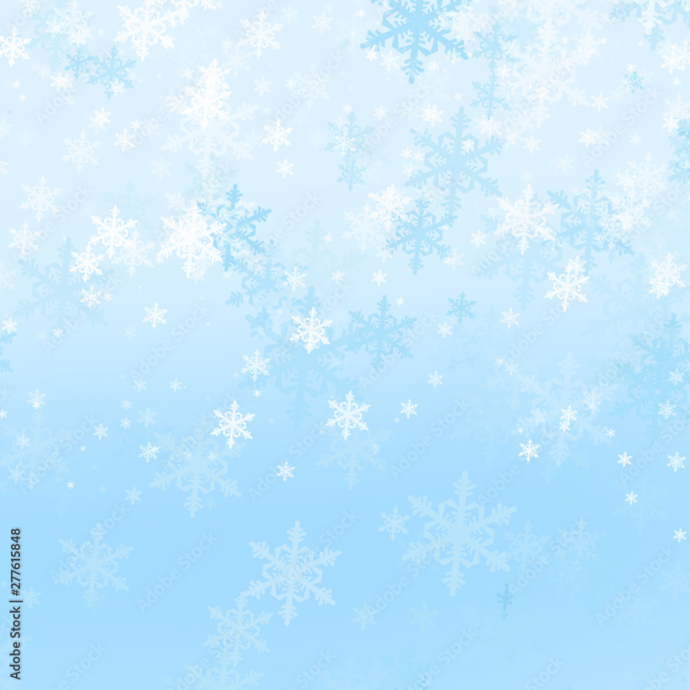 light background with gentle snowflakes for christmas and new year light background with gentle snowflakes for christmas and new year