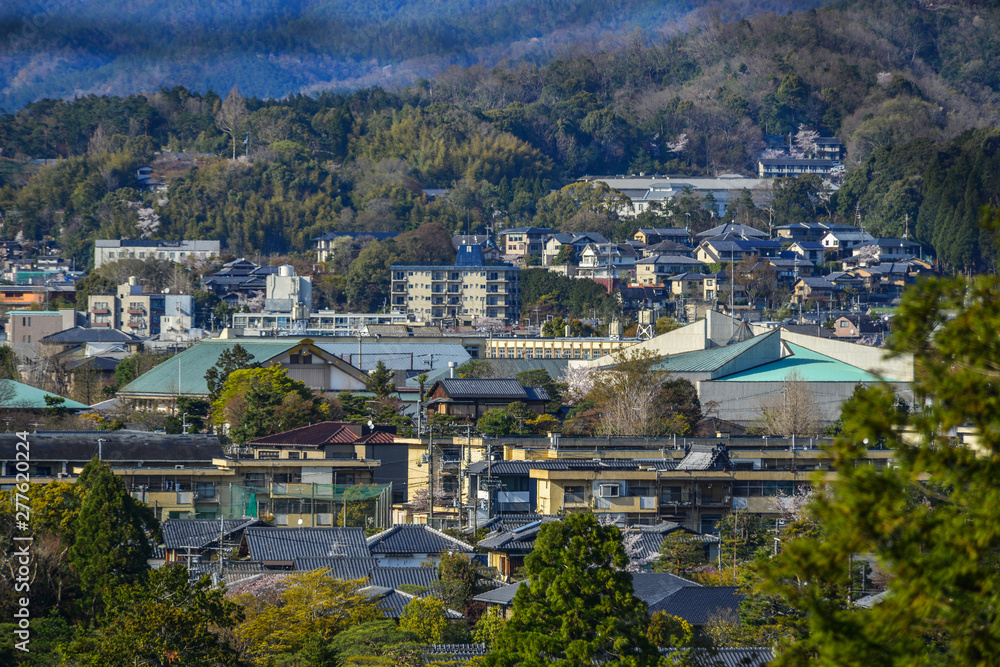 Aerial view of Kyoto, Japan