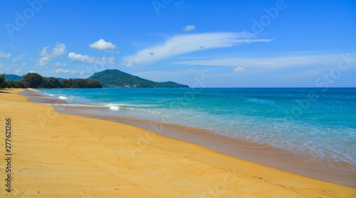 Naiyang beach at sunny day on Phuket Island