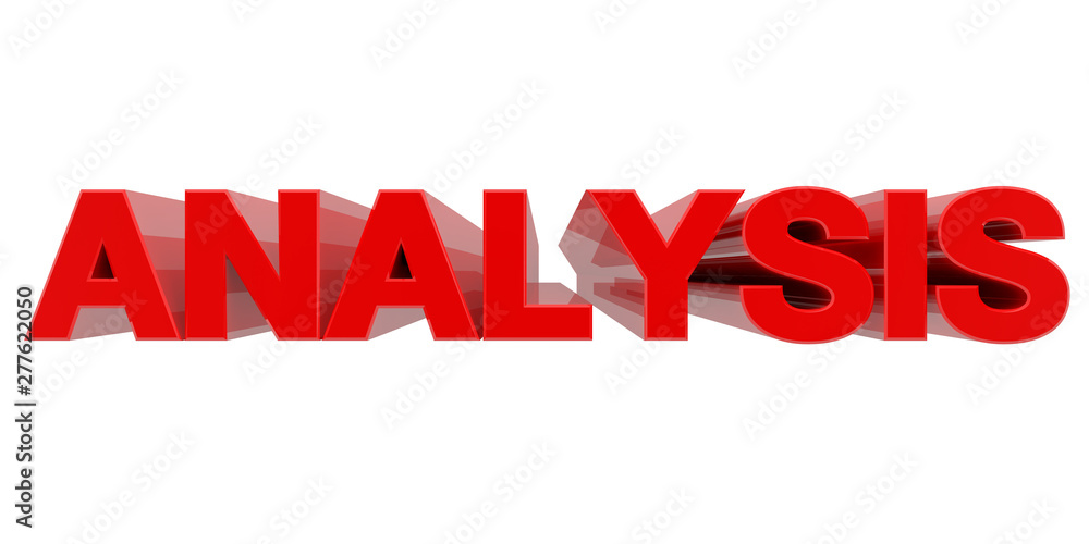 ANALYSIS word on white background 3d rendering ANALYSIS word on white background 3d rendering
