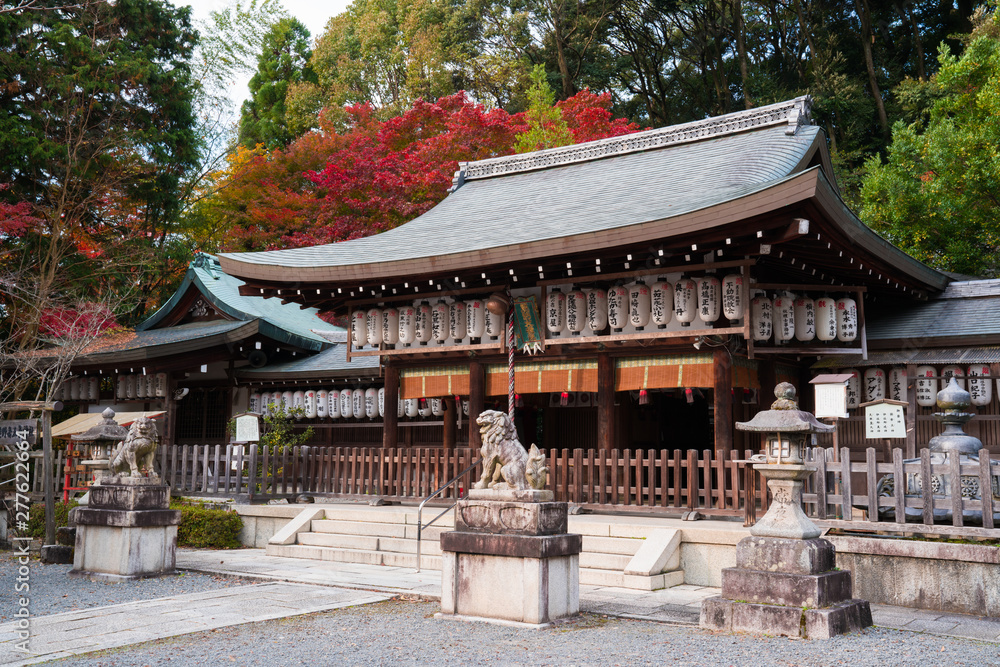 京都 熊野若王子神社の紅葉 京都 熊野若王子神社の紅葉