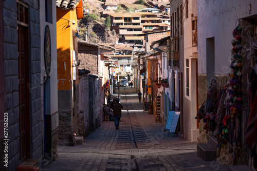 Houses and narrow streets at Pisac in Scared Valley of the Incas. © MyriamB