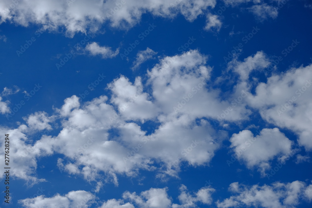 Fototapeta premium cloud sky blue background white nature
