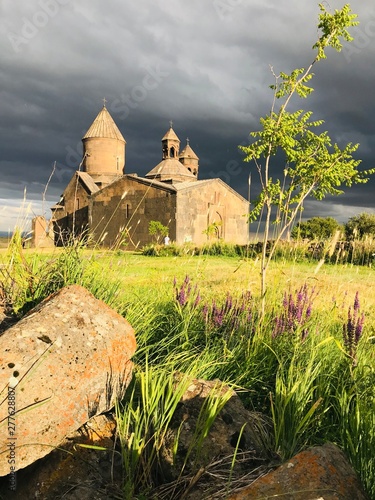 ARMENIA .SAGMOSAVANK ON THE EDGE OF THE BREAK photo