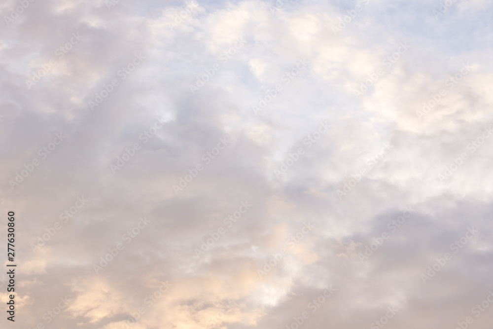 blue sky with white clouds sunset 