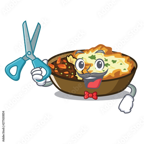 Barber gratin is served into character plates