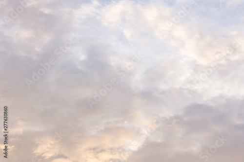 Fototapeta Naklejka Na Ścianę i Meble -  blue sky with white clouds sunset 