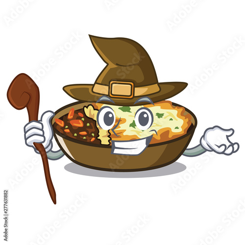 Witch gratin in the a mascot shape
